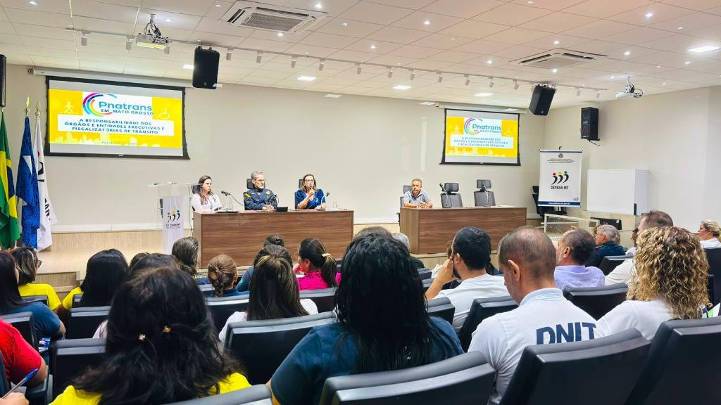 Lidiana Cuiabano/Detran-MT Detran-MT realiza 3º Encontro do Plano Nacional de Redução de Mortes e Lesões no Trânsito de Mato Grosso -